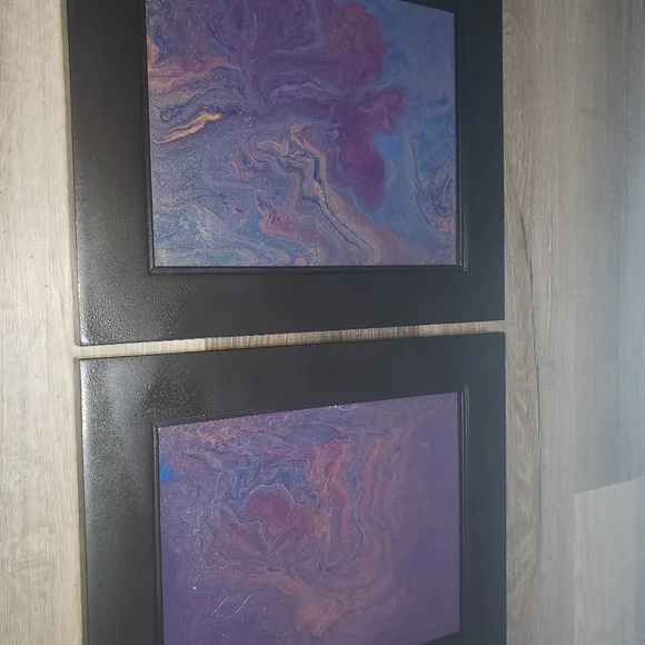 Handcrafted Acrylic Paint Pours (2) - Picture 3 of 11